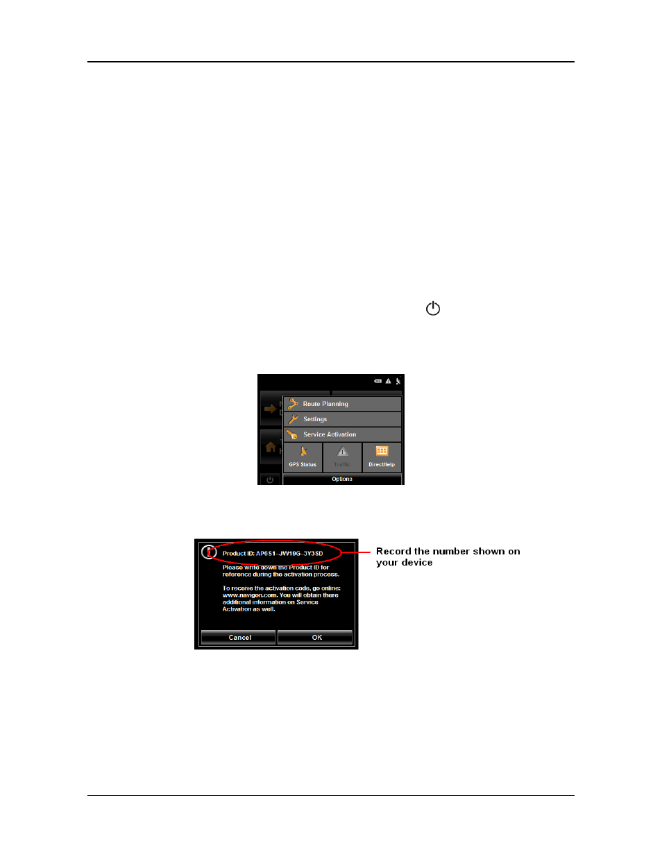 Optional accessory services, Service activation, Activating zagat poi accessory service | Navigon 2000S User Manual | Page 32 / 124