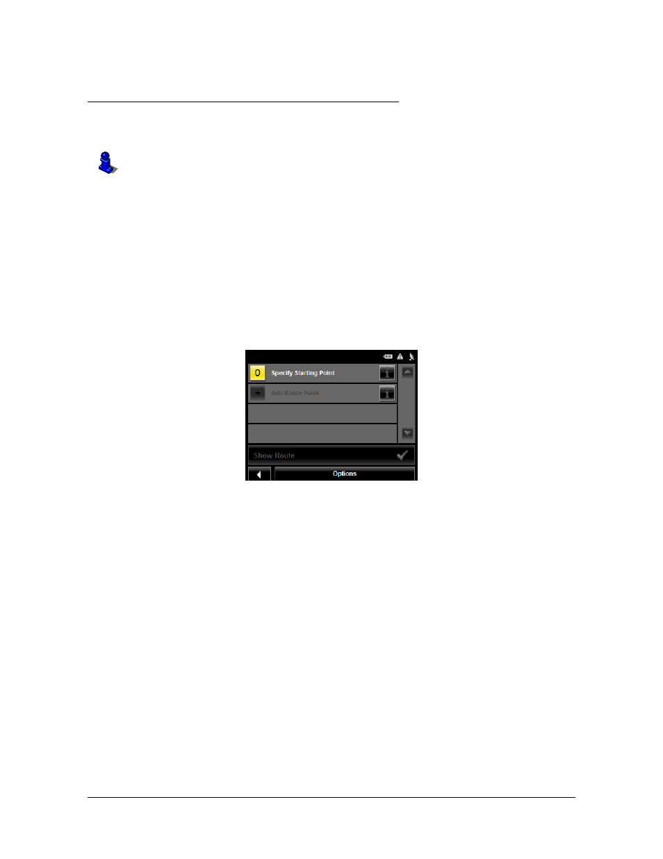 Routes, Accessing the route planning window, Entering the starting point | Routes accessing the route planning window | Navigon 2000S User Manual | Page 83 / 124