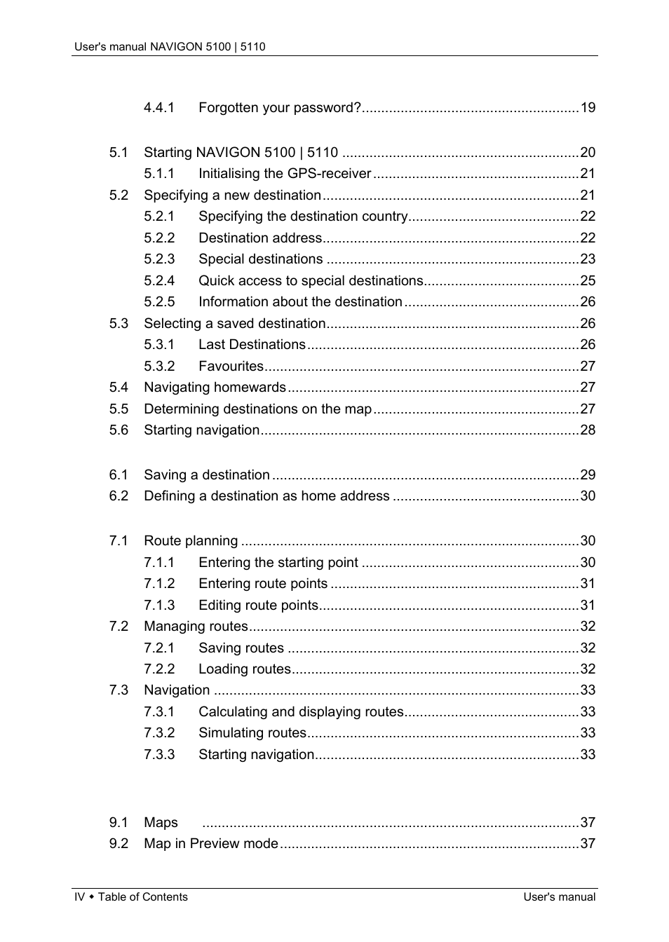 Navigon PNA 5100 User Manual | Page 4 / 53