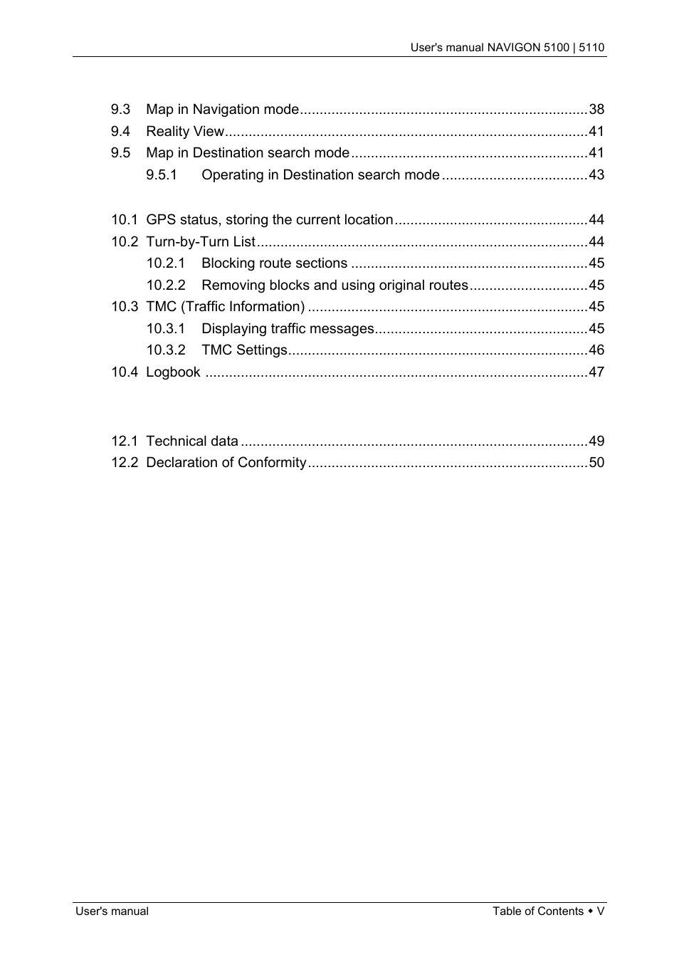 Navigon PNA 5100 User Manual | Page 5 / 53