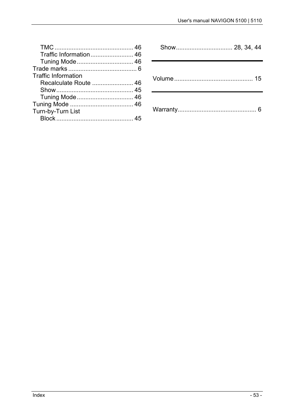 Navigon PNA 5100 User Manual | Page 53 / 53