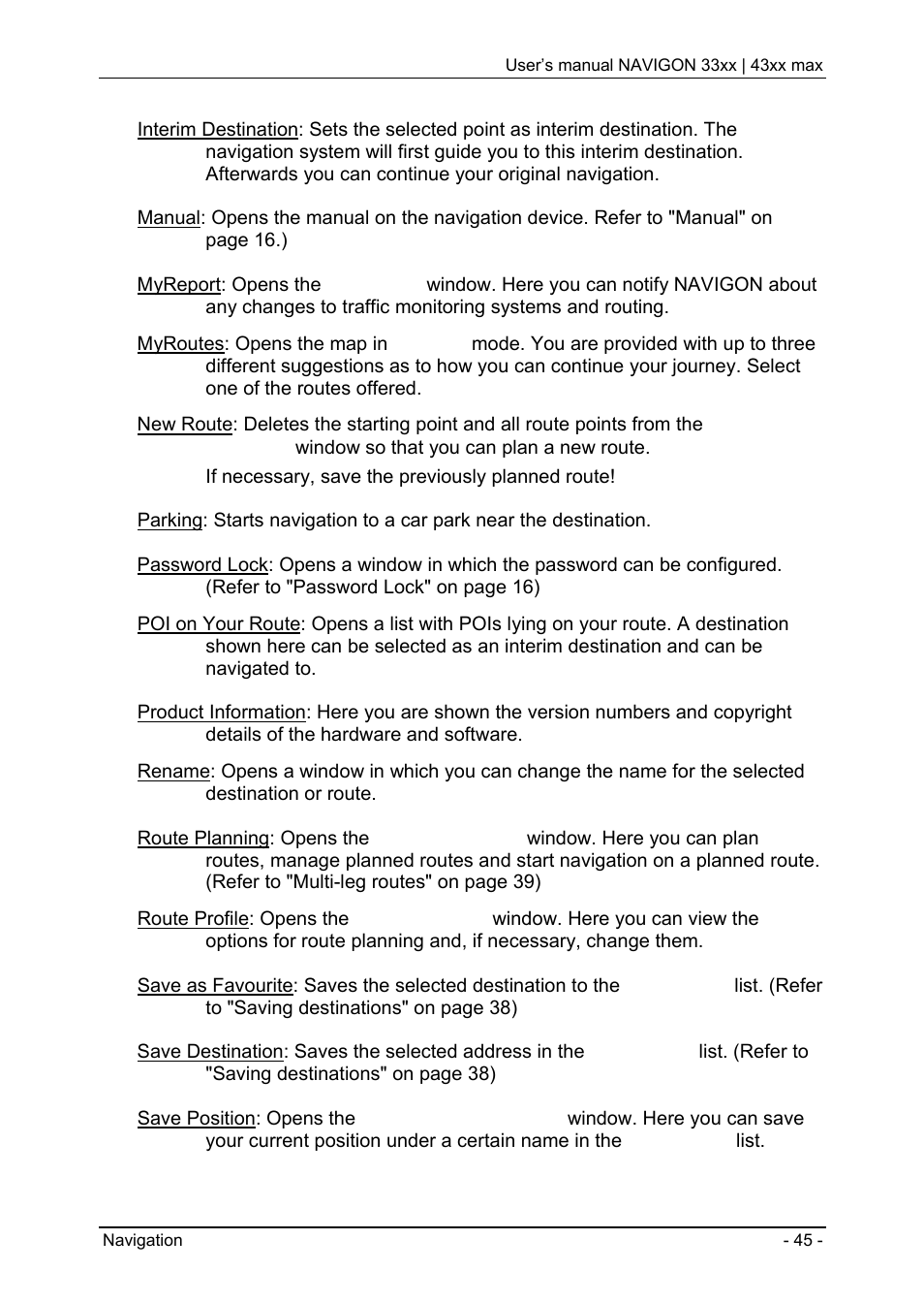 Navigon 33xx User Manual | Page 45 / 80