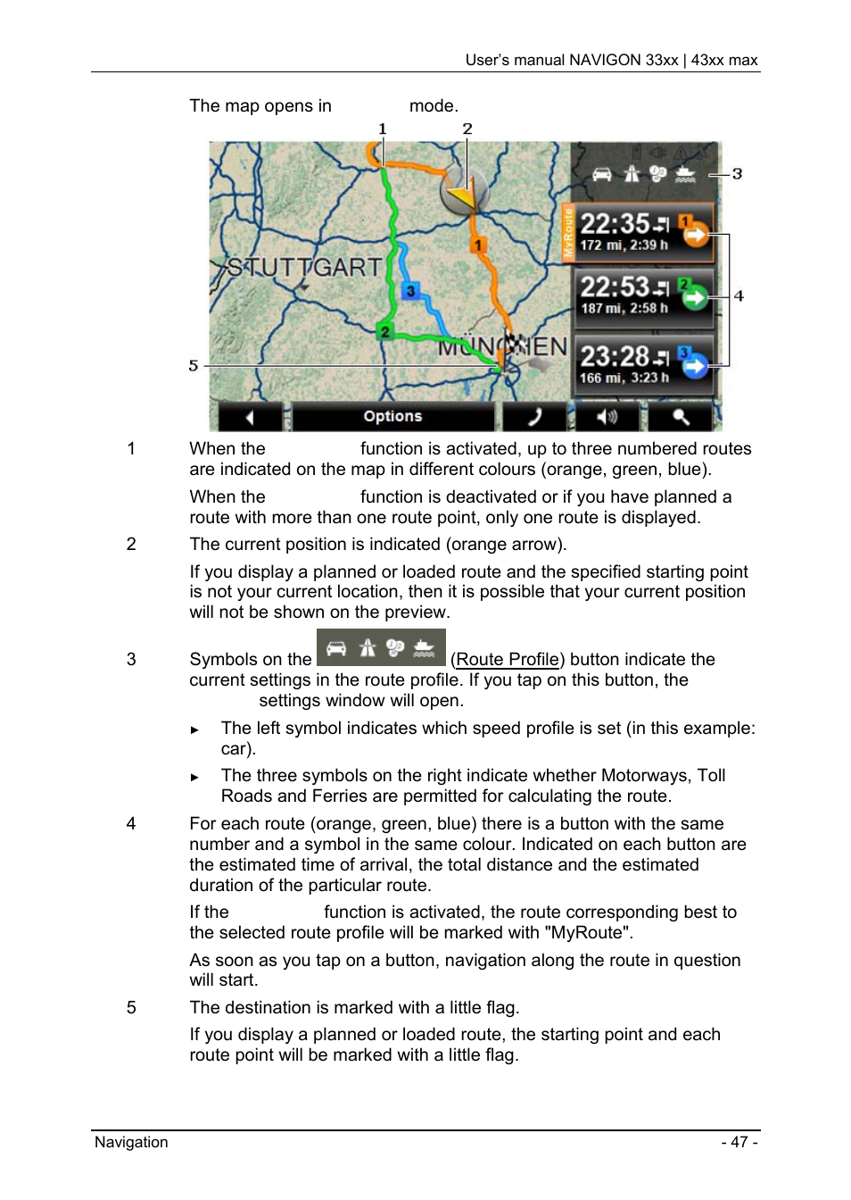 Navigon 33xx User Manual | Page 47 / 80