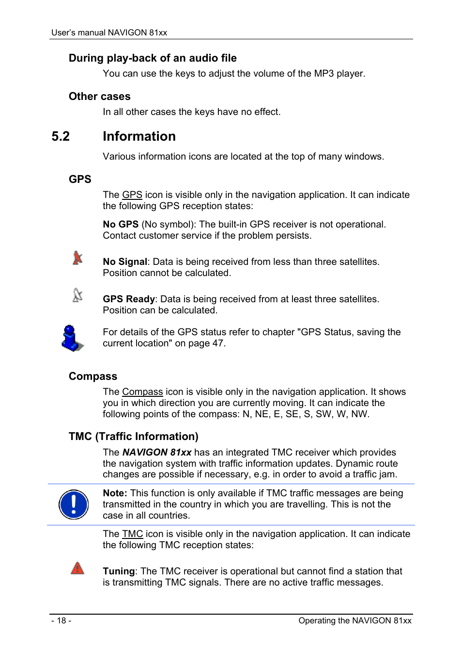 2 information, Information | Navigon 81XX User Manual | Page 18 / 72