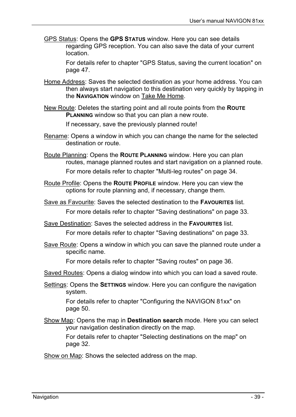Navigon 81XX User Manual | Page 39 / 72