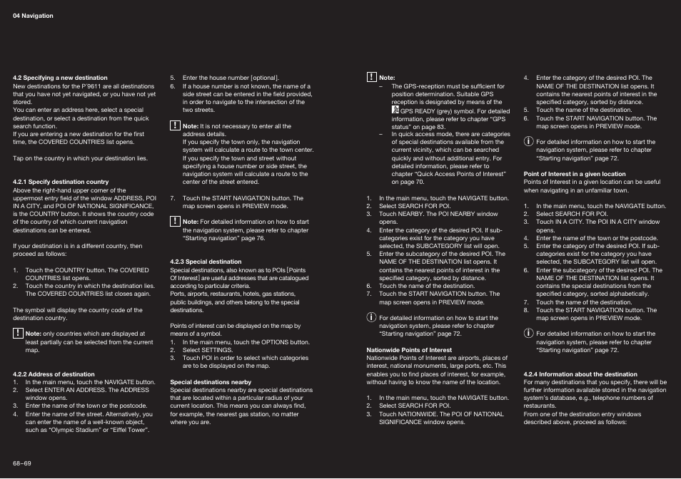 Navigon Porsche Design P9611 User Manual | Page 10 / 25