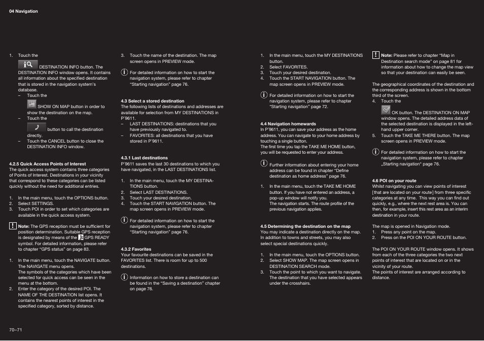 Navigon Porsche Design P9611 User Manual | Page 11 / 25
