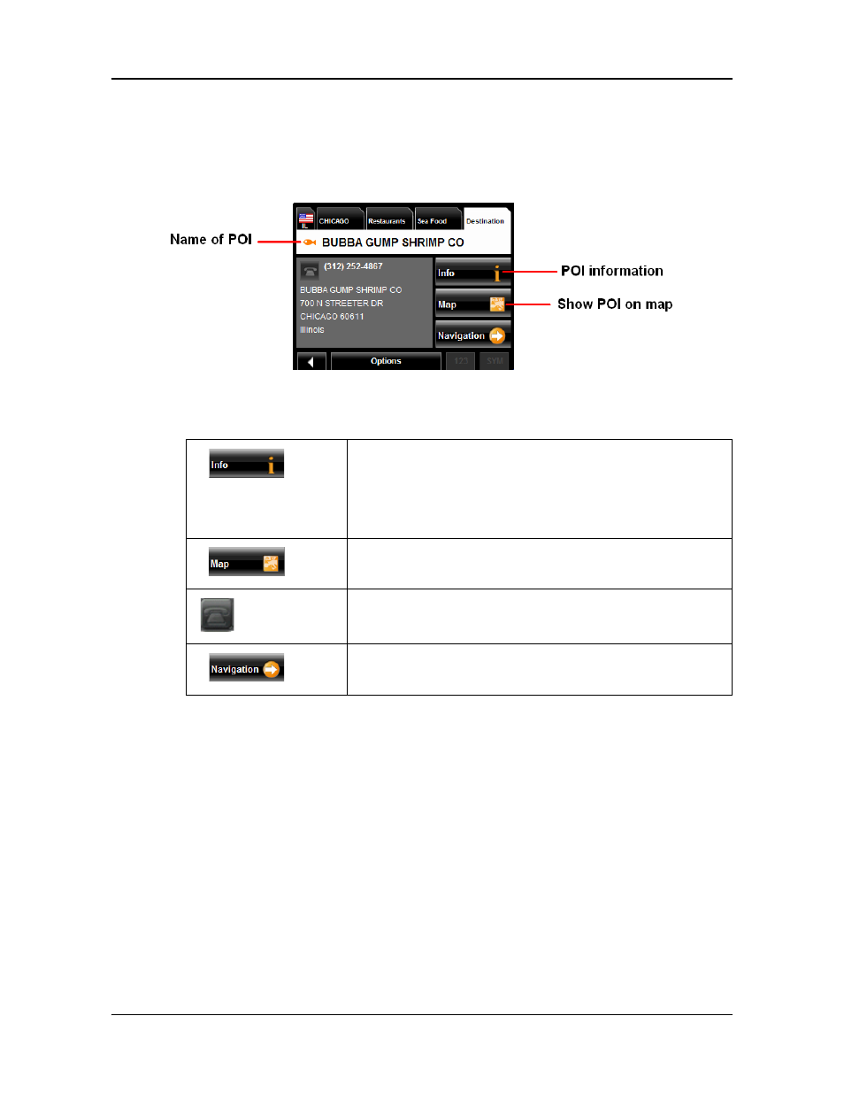 Information about the poi | Navigon 2090S User Manual | Page 65 / 126