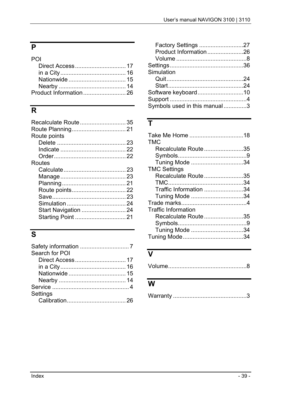 Navigon 3100 User Manual | Page 41 / 41