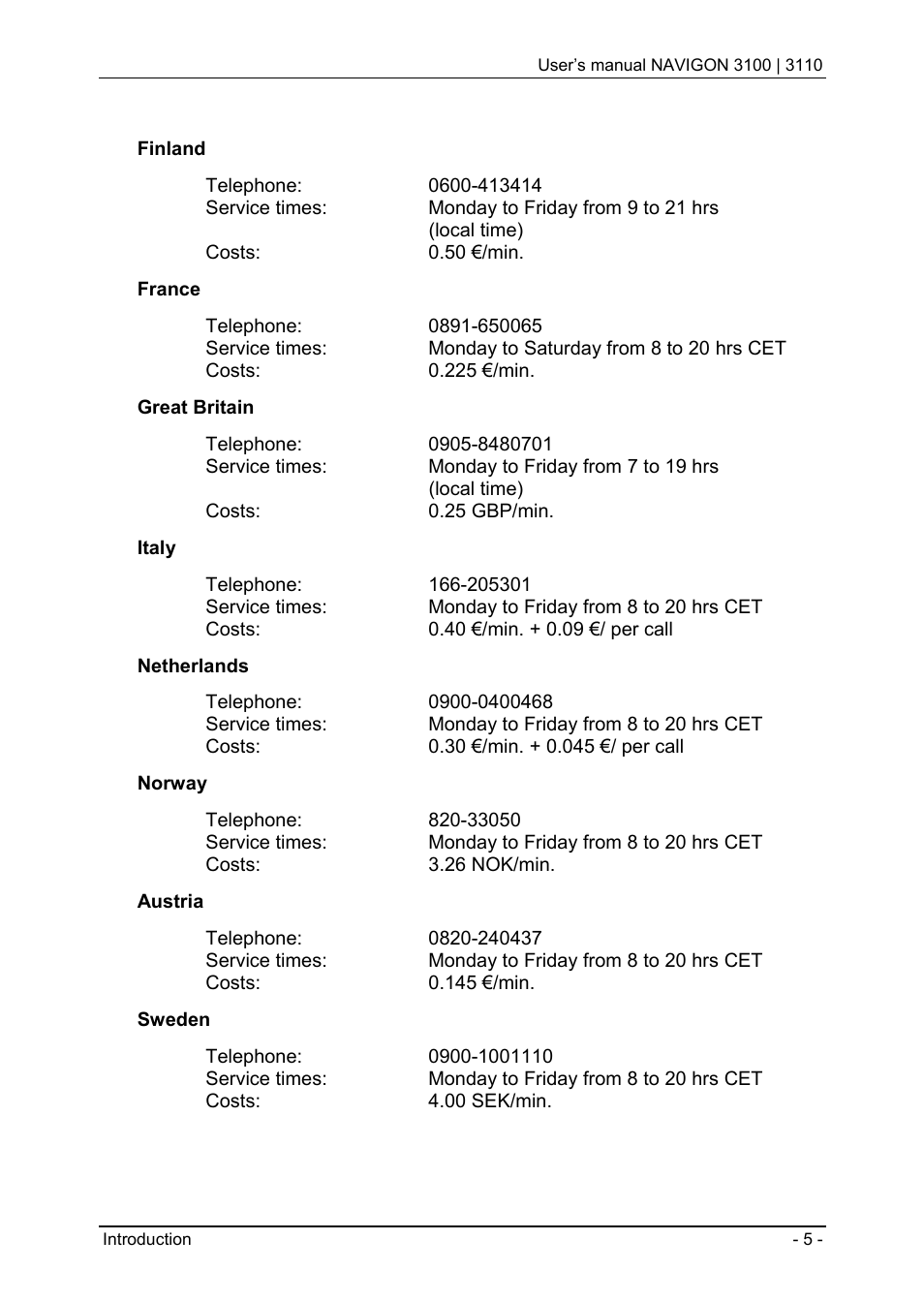 Navigon 3100 User Manual | Page 7 / 41