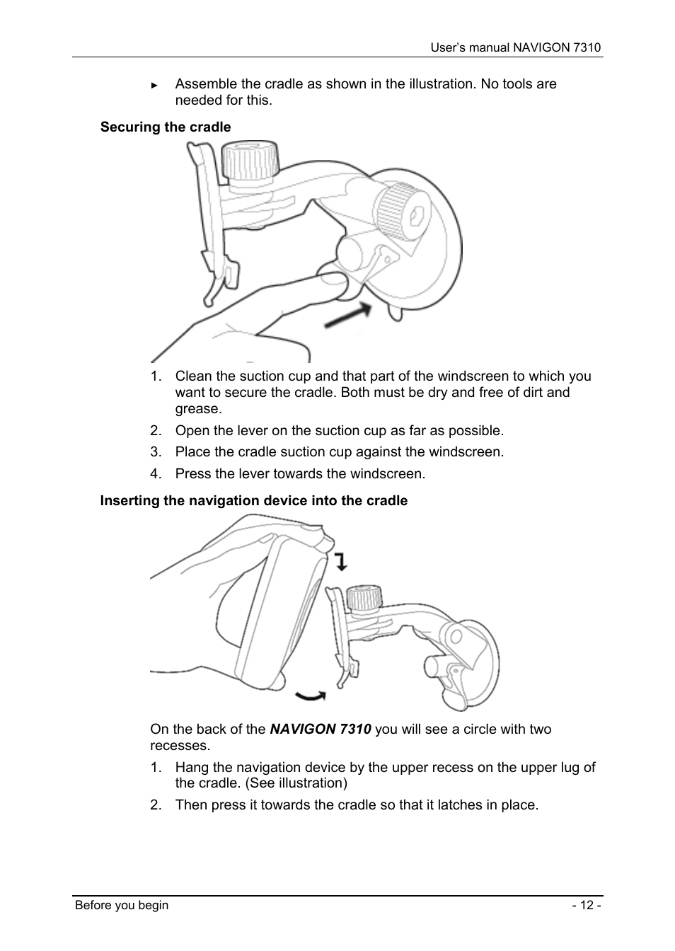 Navigon 7310 User Manual | Page 12 / 79