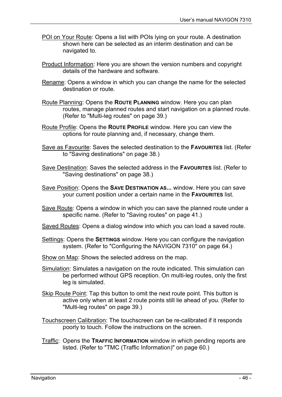 Navigon 7310 User Manual | Page 46 / 79