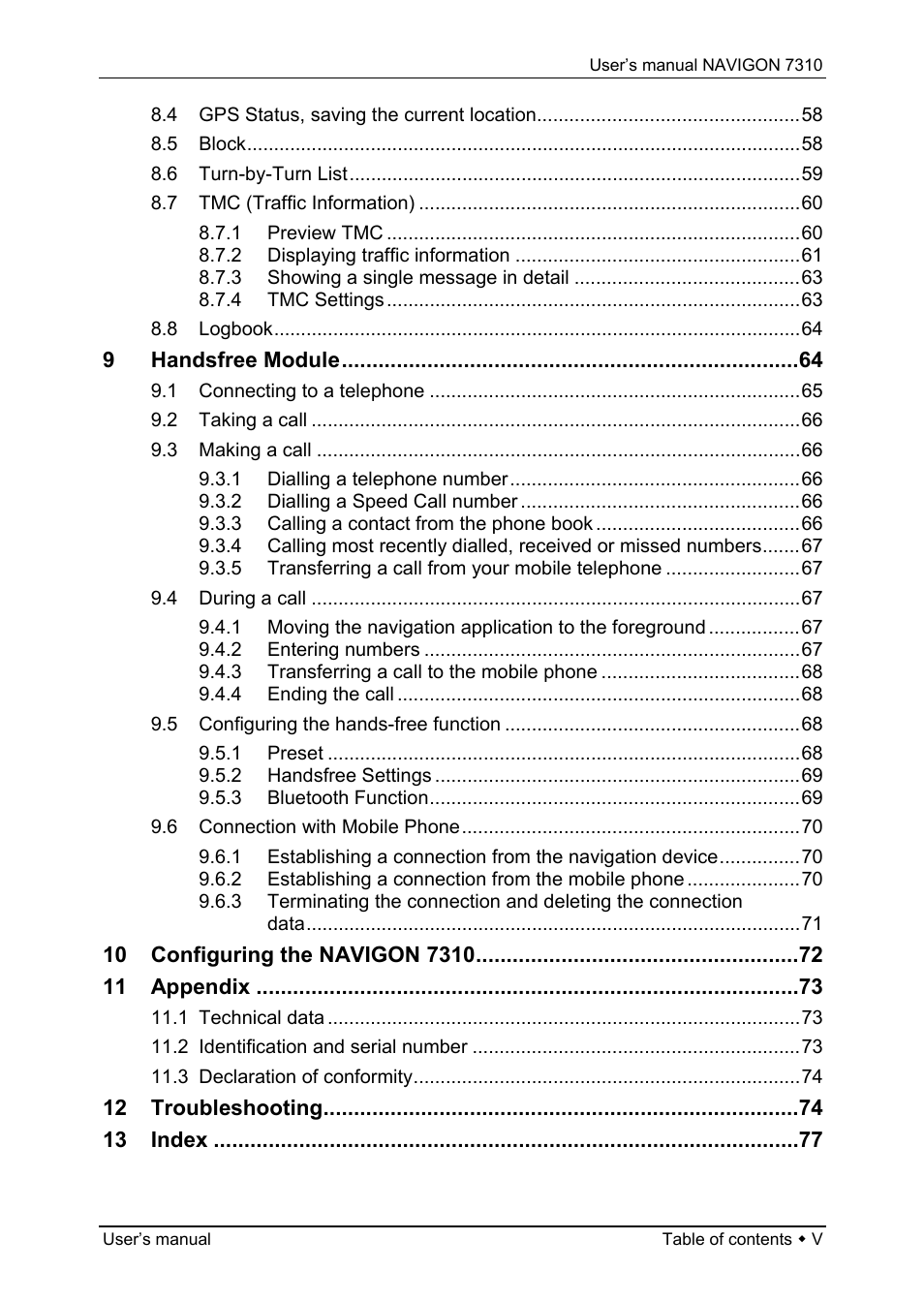 Navigon 7310 User Manual | Page 5 / 79