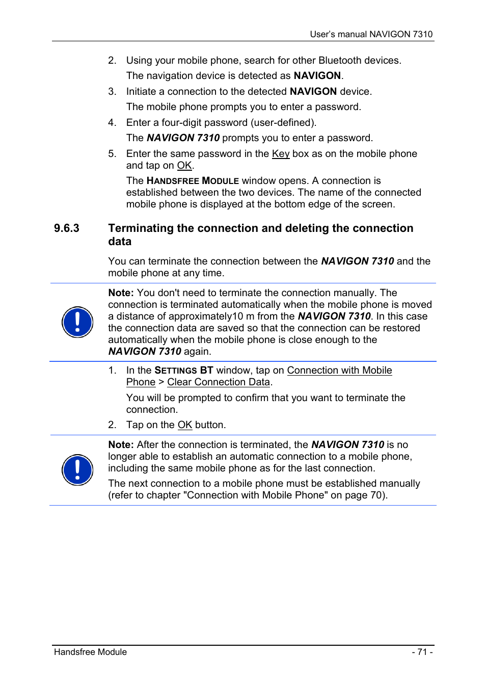 Navigon 7310 User Manual | Page 71 / 79
