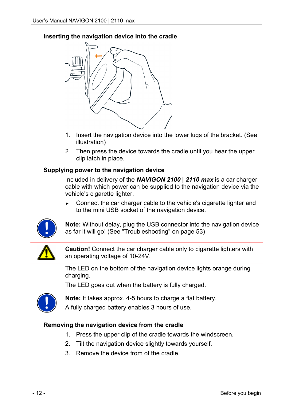 Navigon 2100 User Manual | Page 12 / 57