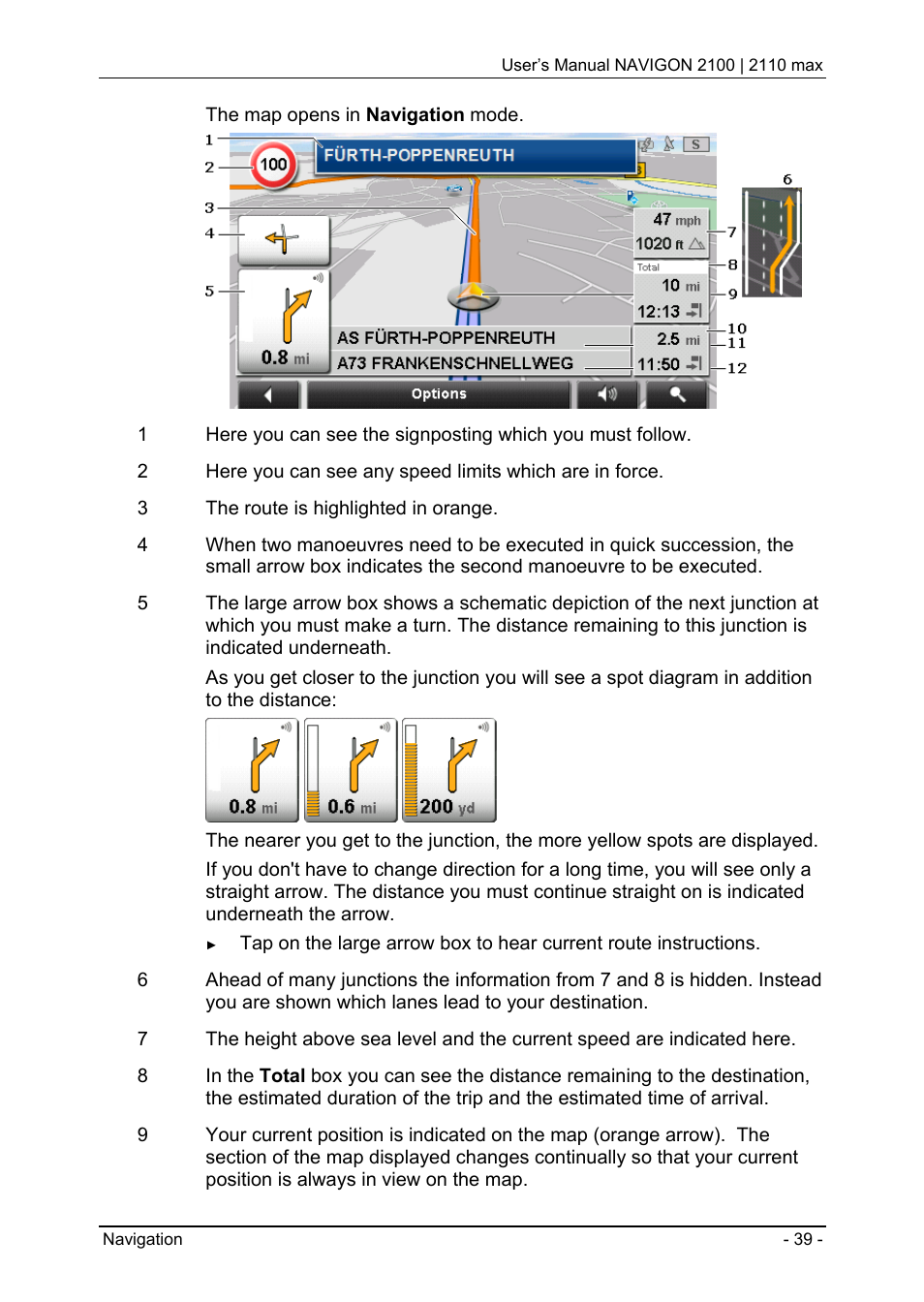 Navigon 2100 User Manual | Page 39 / 57