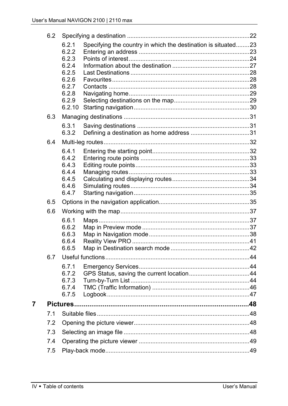 Navigon 2100 User Manual | Page 4 / 57