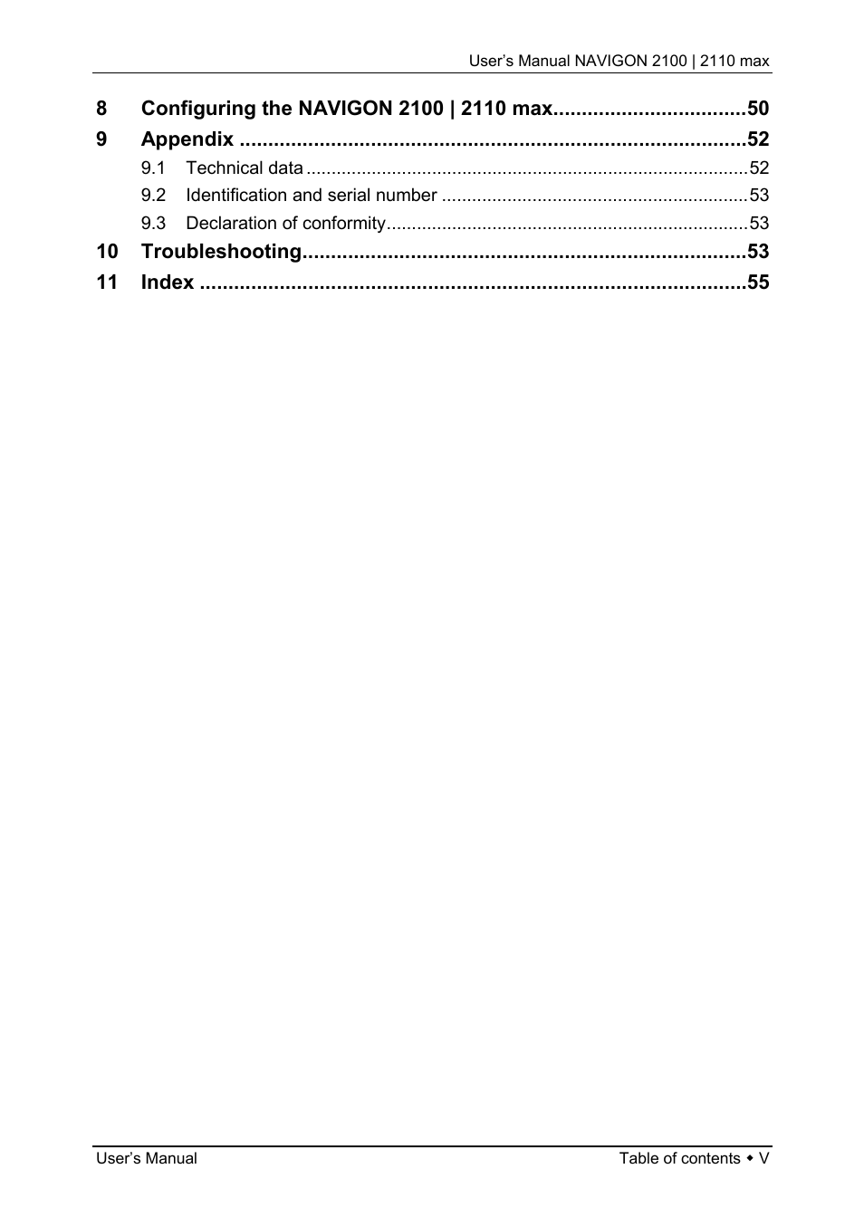 Navigon 2100 User Manual | Page 5 / 57