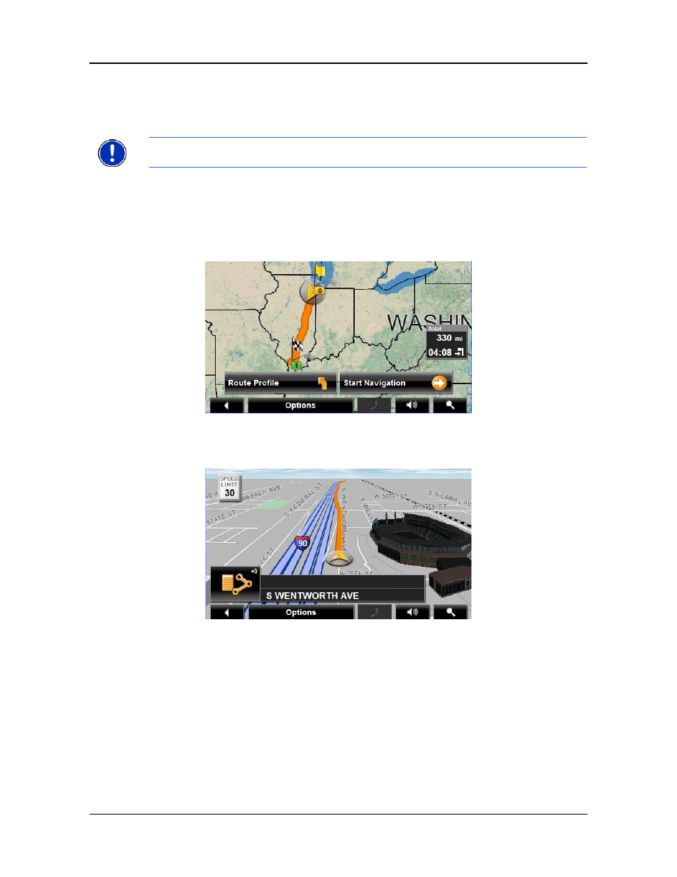 Finding pois at highway exits using the exit guide | Navigon 7200T User Manual | Page 115 / 176