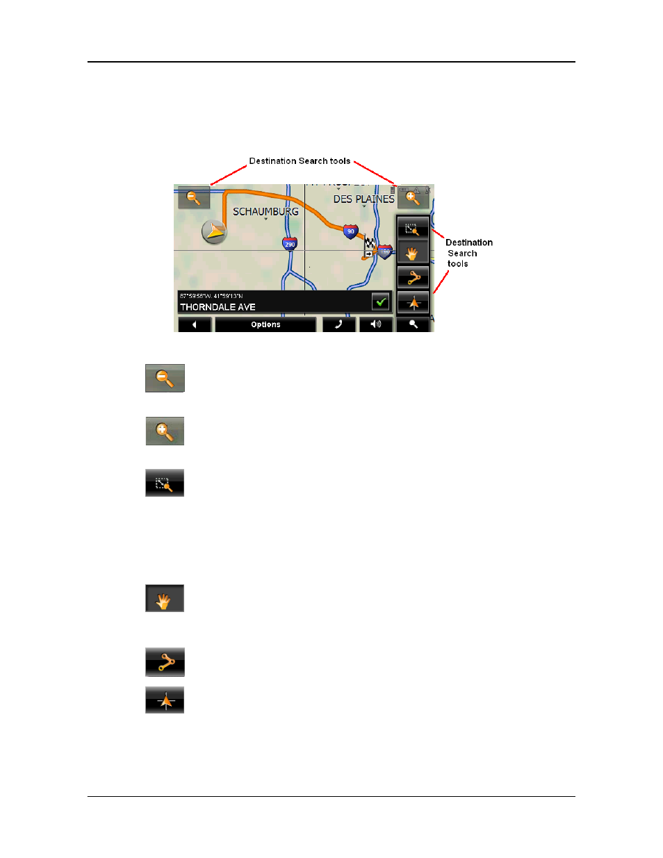 Destination search mode | Navigon 7200T User Manual | Page 128 / 176