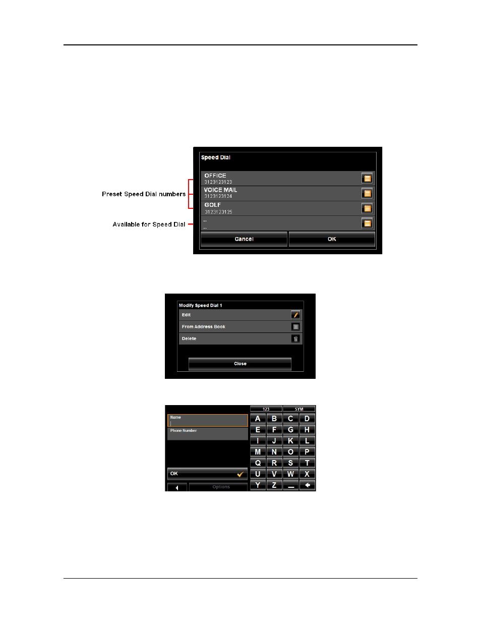 Adding a new speed dial number | Navigon 7200T User Manual | Page 154 / 176