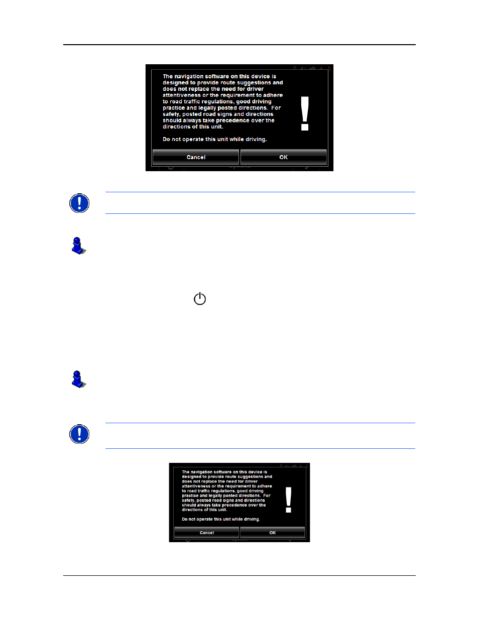 Starting the navigon 7200t | Navigon 7200T User Manual | Page 36 / 176
