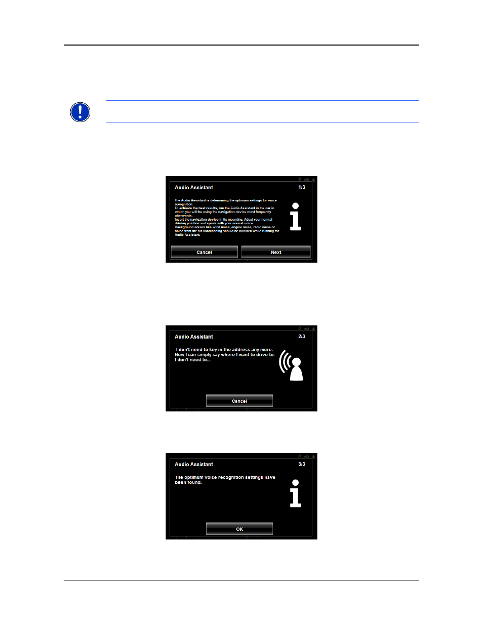 Setting up voice entry to recognize your voice | Navigon 7200T User Manual | Page 62 / 176