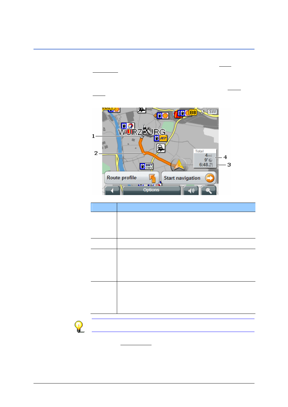 2 map in the preview mode, Map in the preview mode | Navigon Fujitsu Siemens Pocket LOOX N100 User Manual | Page 59 / 93