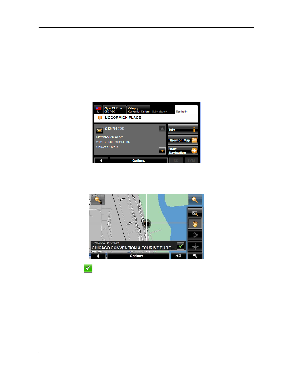 Searching for pois near a selected location | Navigon PNA 2100 max User Manual | Page 72 / 144