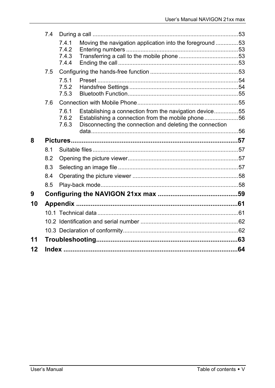 Navigon 21xx max User Manual | Page 5 / 66