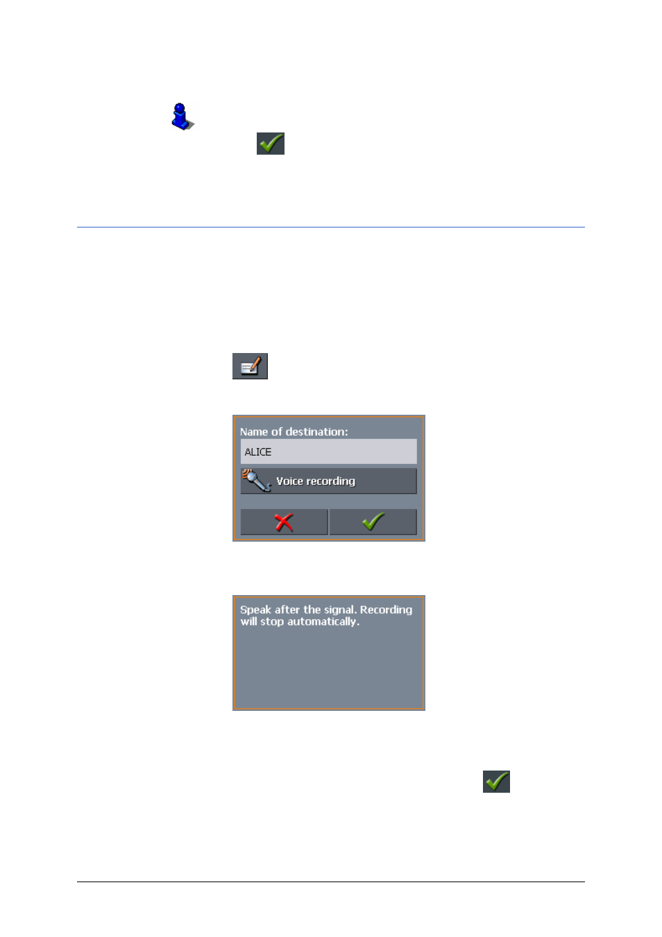 Storing a voice command, 2 storing a voice command | Navigon MobileNavigator 5 User Manual | Page 64 / 131