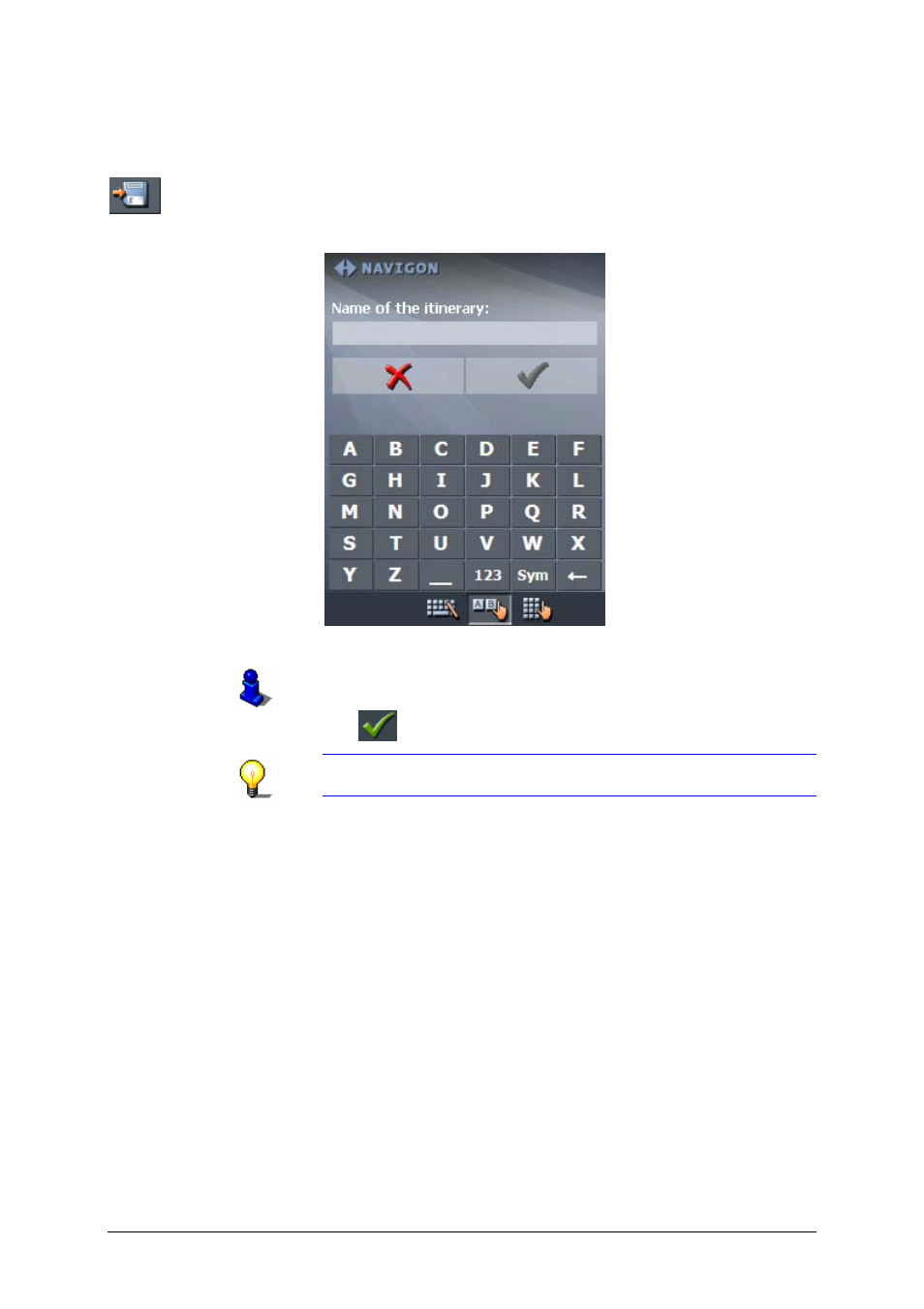 Managing itineraries | Navigon MobileNavigator 5 User Manual | Page 70 / 131