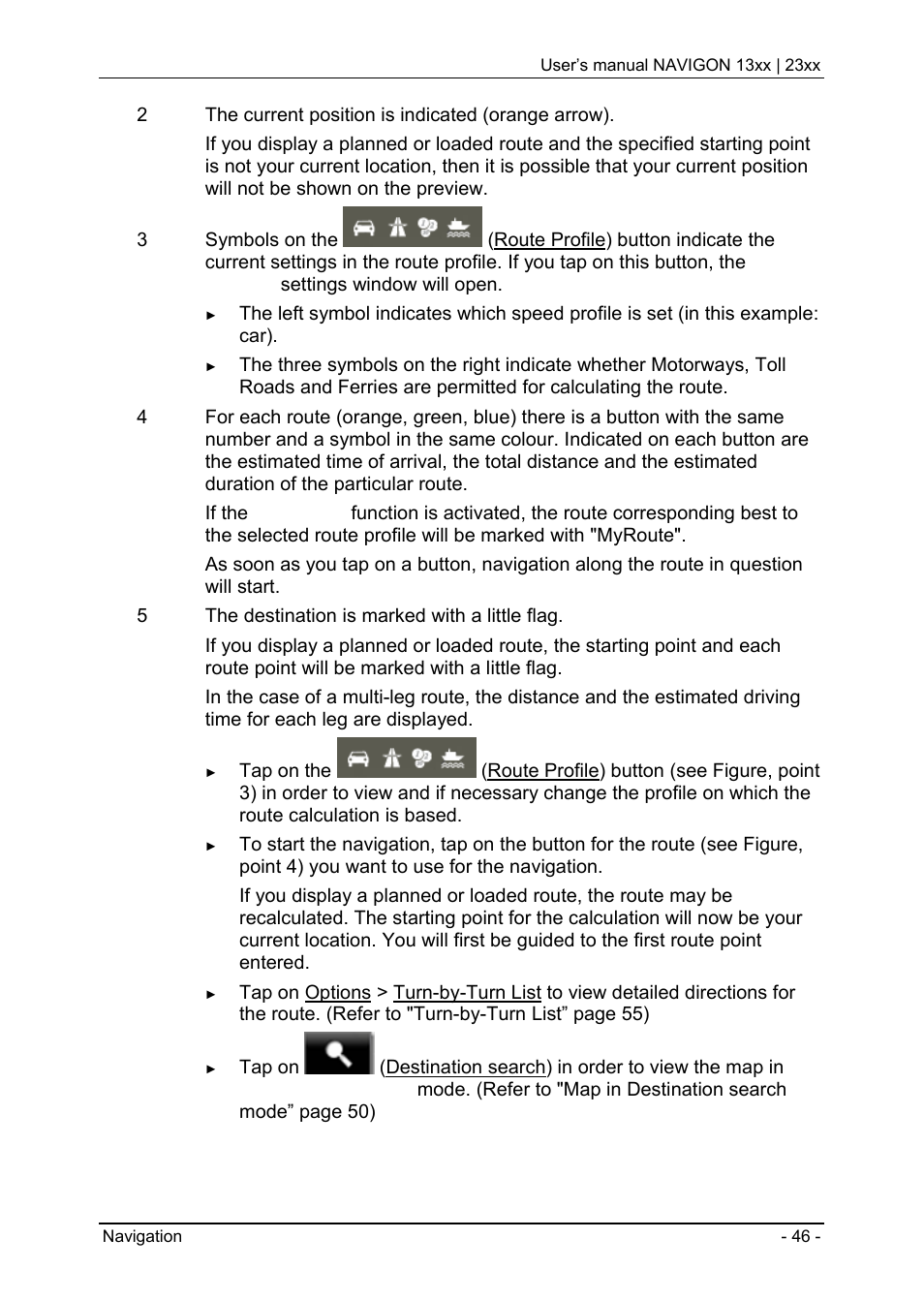 Navigon 13xx User Manual | Page 46 / 67