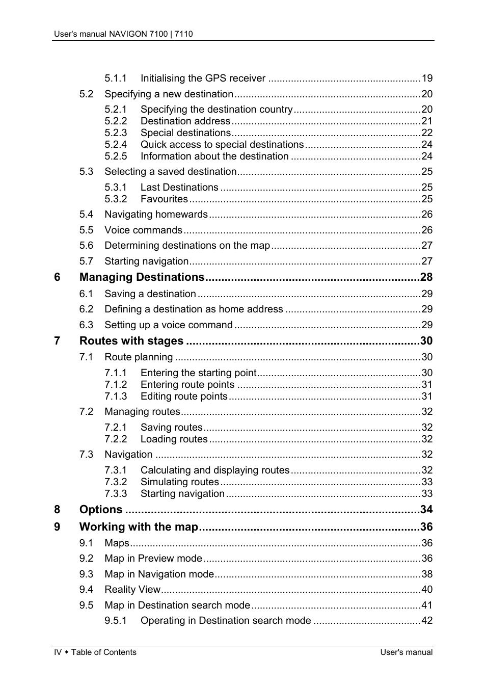 Navigon 7110 User Manual | Page 4 / 60