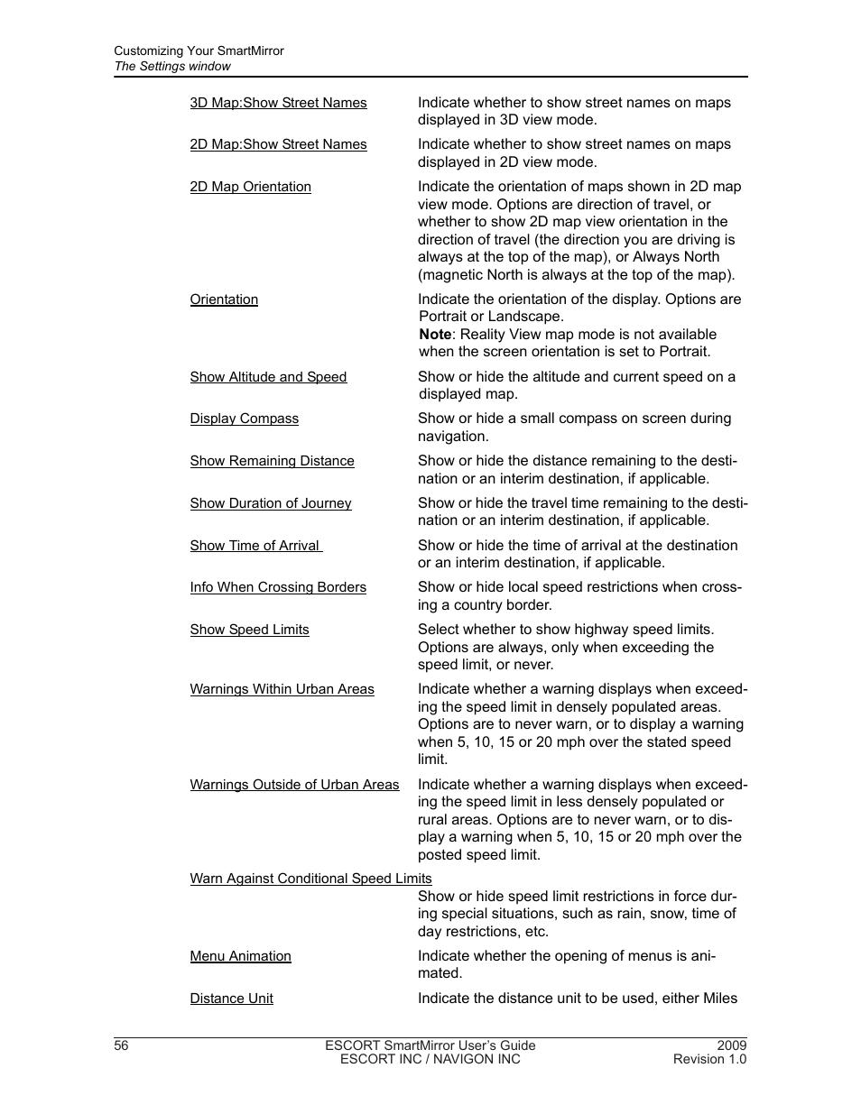Navigon SmartMirror User Manual | Page 62 / 68
