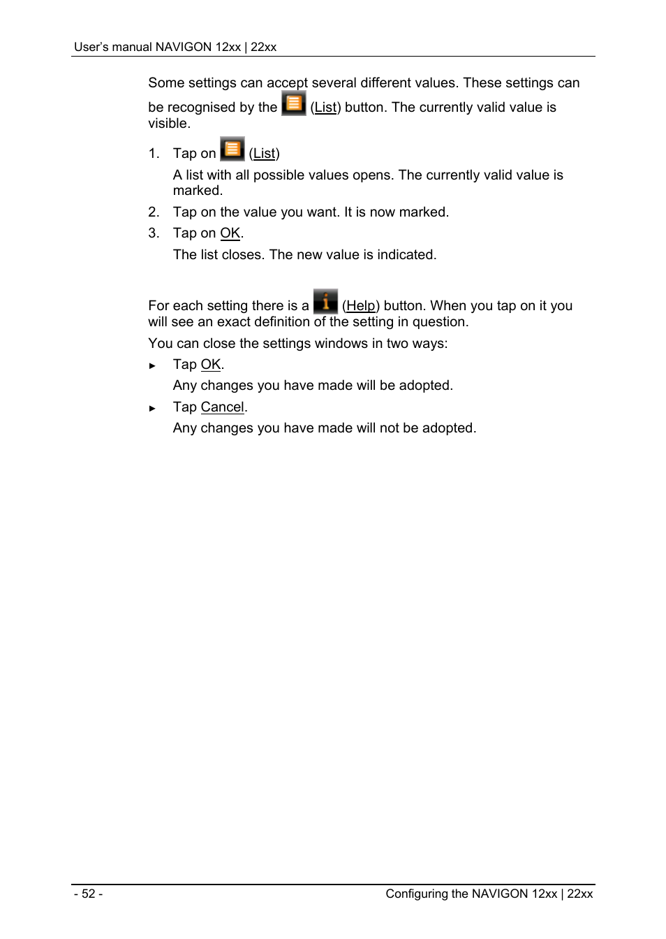 Navigon 12xx User Manual | Page 52 / 58