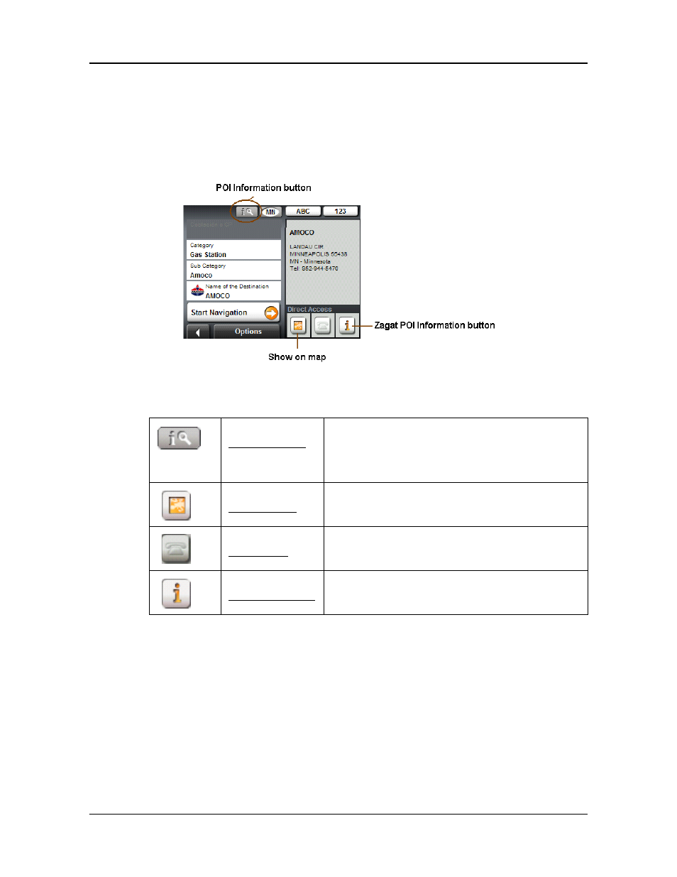 Information about the poi | Navigon 5100 User Manual | Page 48 / 98