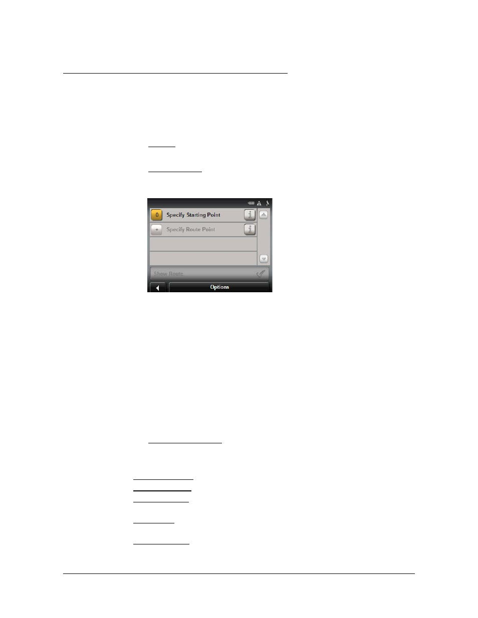 Working with routes, Accessing the route planning window, Entering the starting point | Navigon 5100 User Manual | Page 61 / 98