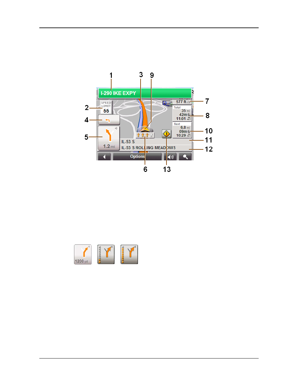 Map in navigation mode | Navigon 5100 User Manual | Page 70 / 98