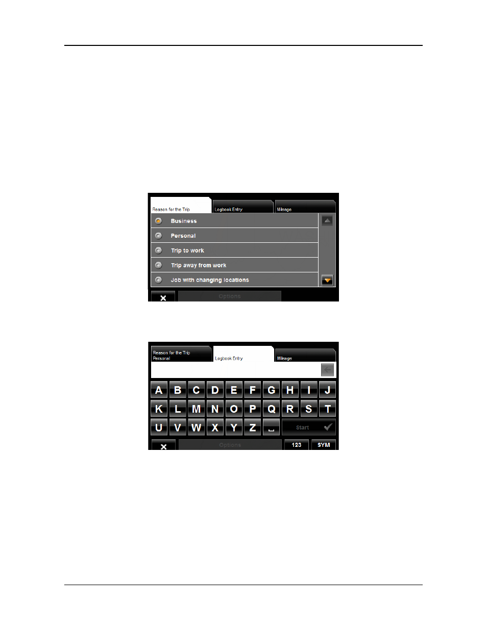 Navigation, Using logbook | Navigon 8100T User Manual | Page 115 / 182
