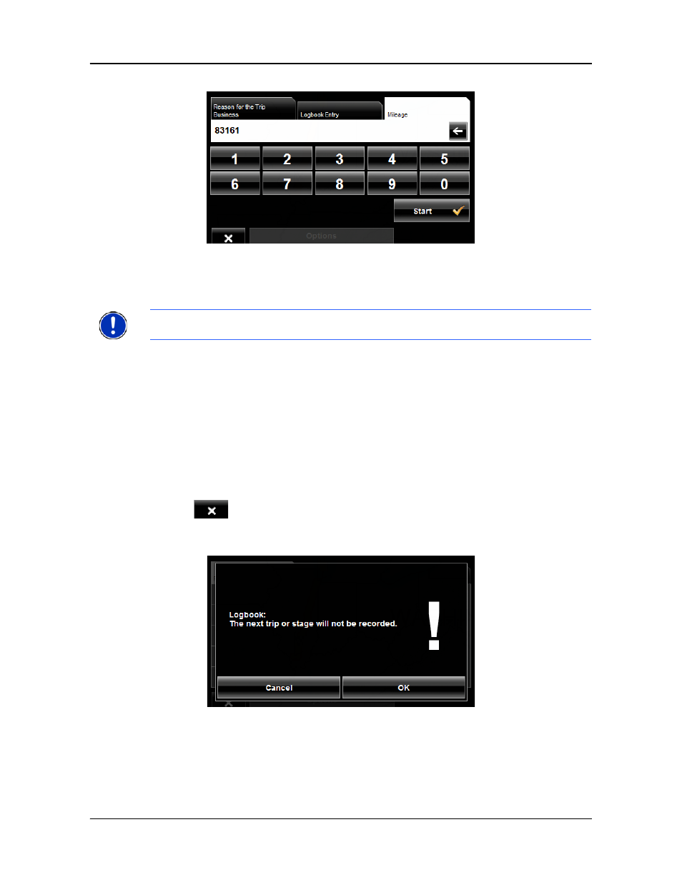 Stop recording for a single route | Navigon 8100T User Manual | Page 116 / 182