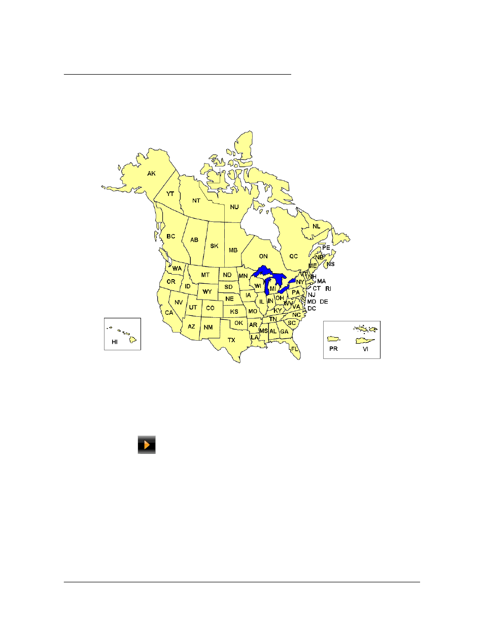 Maps, North america map, View information on the current map | Navigon 8100T User Manual | Page 125 / 182