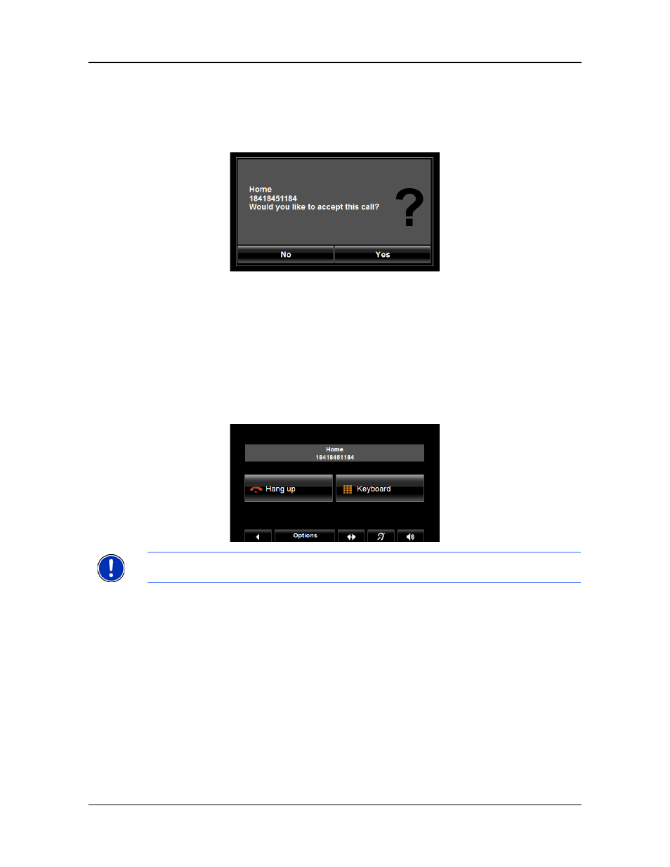 Answering a call | Navigon 8100T User Manual | Page 151 / 182