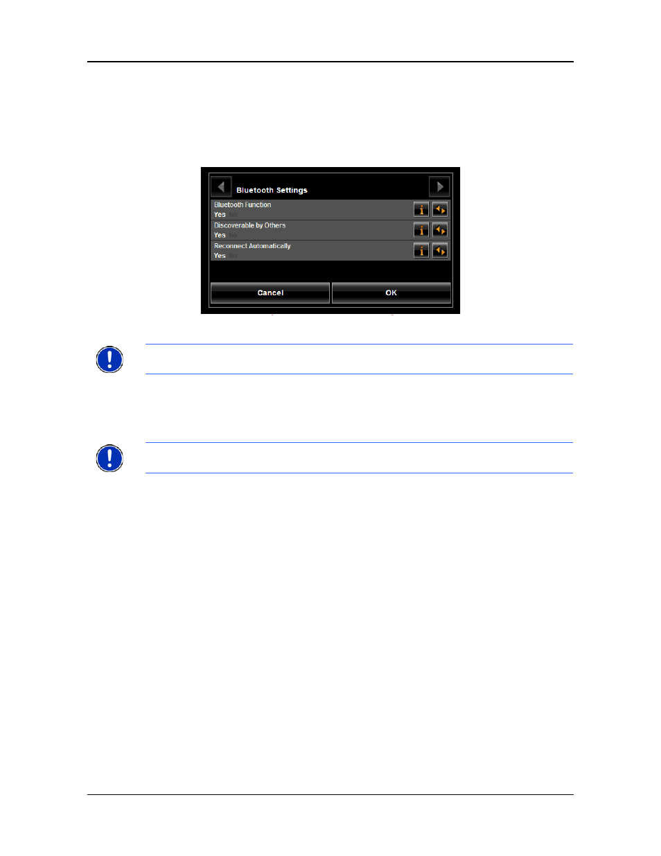 Setting bluetooth options | Navigon 8100T User Manual | Page 162 / 182