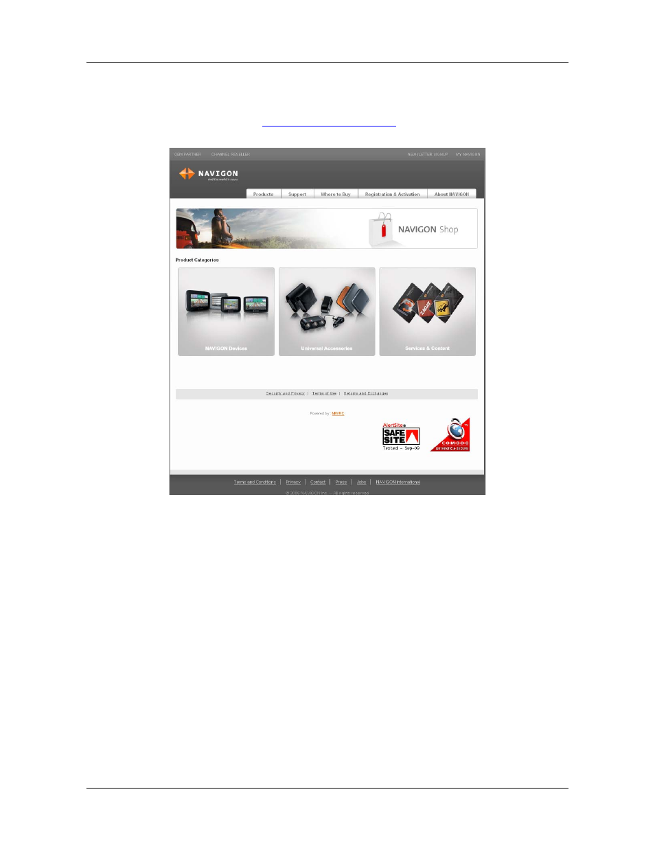 The navigon shop | Navigon 8100T User Manual | Page 22 / 182