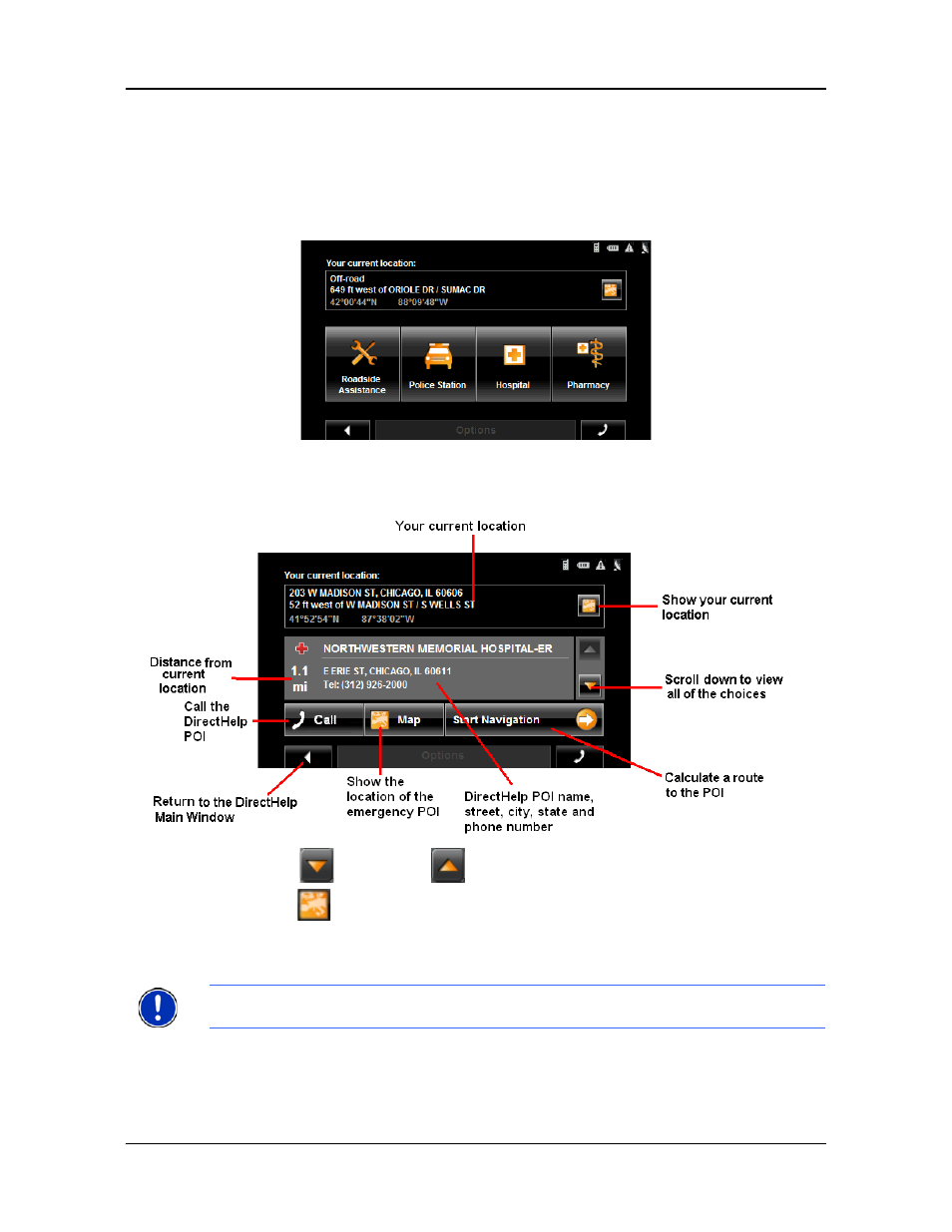 Using directhelp | Navigon 8100T User Manual | Page 56 / 182