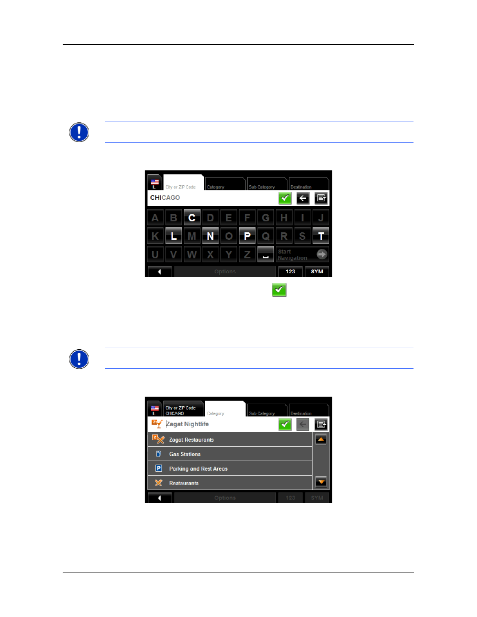 Pois in a specified city | Navigon 8100T User Manual | Page 78 / 182