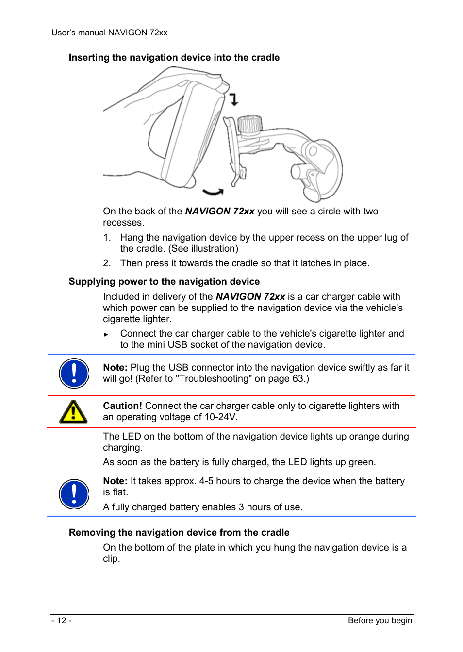 Navigon 72xx User Manual | Page 12 / 67