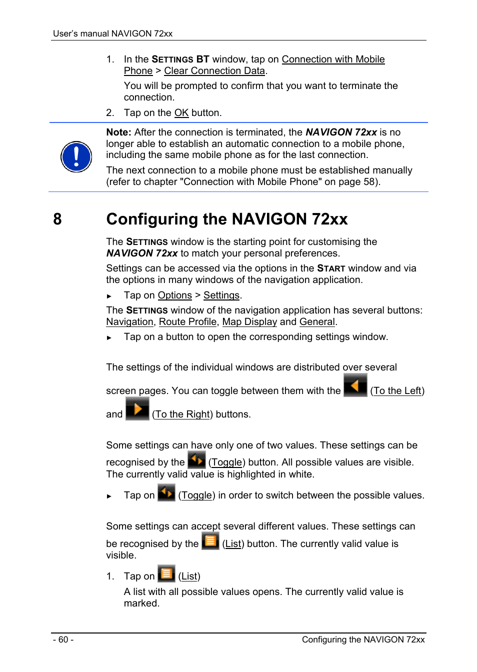8 configuring the navigon 72xx, Entering numbers, Transferring a call to the mobile phone | Ending the call, Configuring the hands-free function, 8configuring the navigon 72xx | Navigon 72xx User Manual | Page 60 / 67