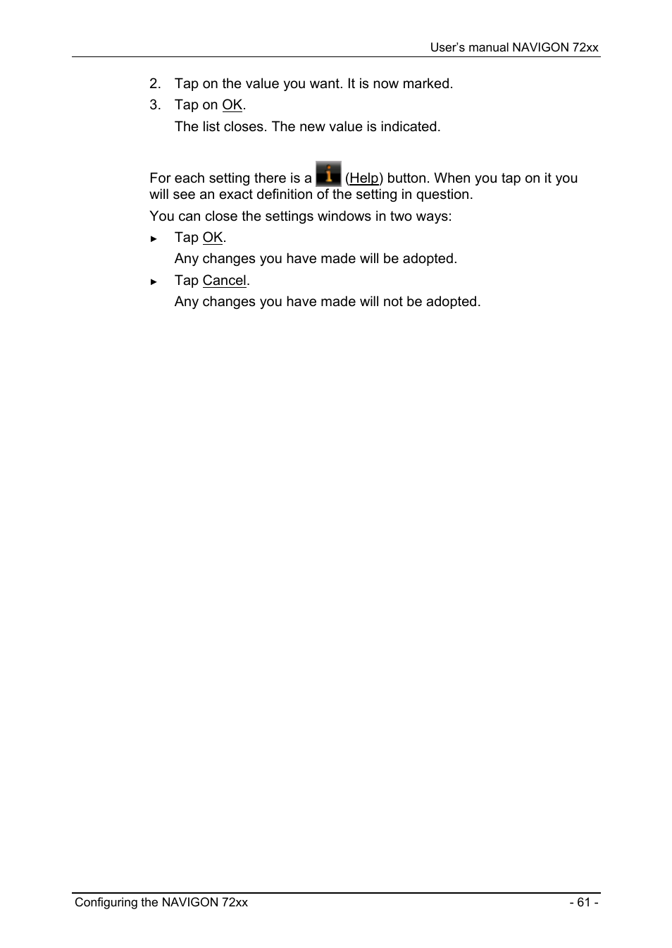 Preset, Handsfree settings | Navigon 72xx User Manual | Page 61 / 67